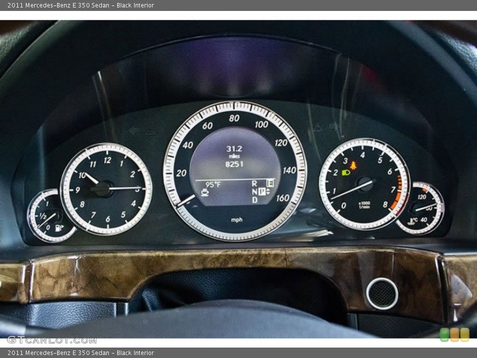 Black Interior Gauges for the 2011 Mercedes-Benz E 350 Sedan #62546300