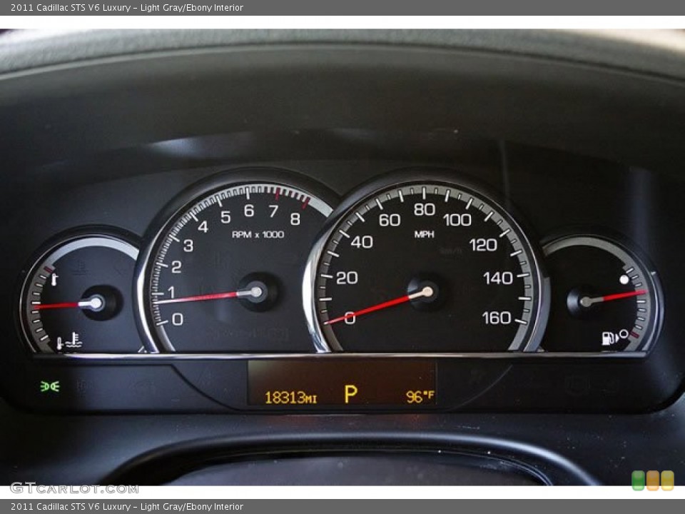 Light Gray/Ebony Interior Gauges for the 2011 Cadillac STS V6 Luxury #62546980