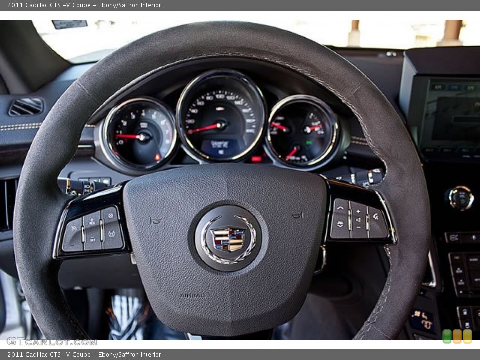 Ebony/Saffron Interior Steering Wheel for the 2011 Cadillac CTS -V Coupe #62547161
