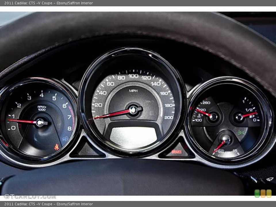 Ebony/Saffron Interior Gauges for the 2011 Cadillac CTS -V Coupe #62547171