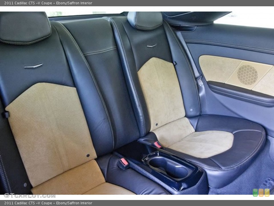 Ebony/Saffron Interior Rear Seat for the 2011 Cadillac CTS -V Coupe #62547267