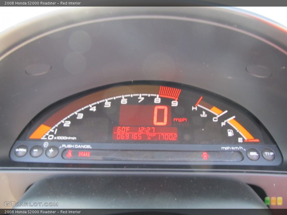 Red Interior Gauges for the 2008 Honda S2000 Roadster #62547445