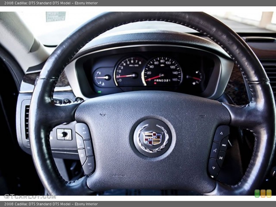 Ebony Interior Steering Wheel for the 2008 Cadillac DTS  #62548051
