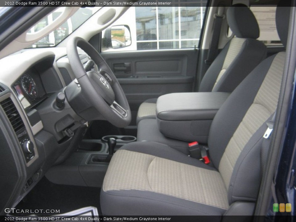 Dark Slate/Medium Graystone Interior Photo for the 2012 Dodge Ram 3500 HD ST Crew Cab 4x4 Dually #62551315
