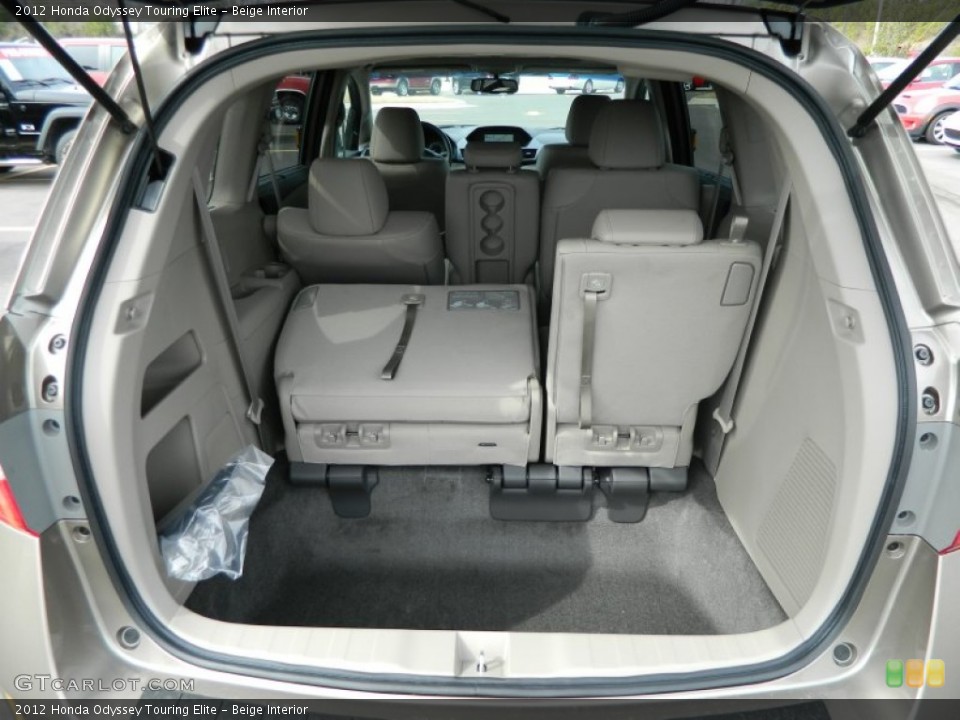 Beige Interior Trunk for the 2012 Honda Odyssey Touring Elite #62552400