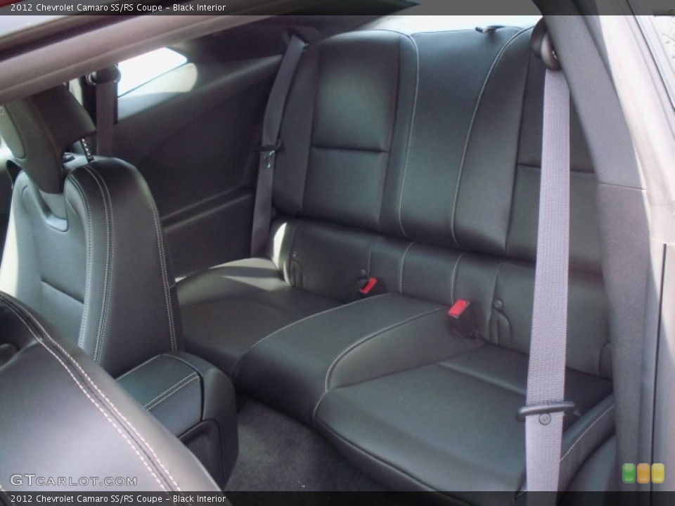 Black Interior Rear Seat for the 2012 Chevrolet Camaro SS/RS Coupe #62555923