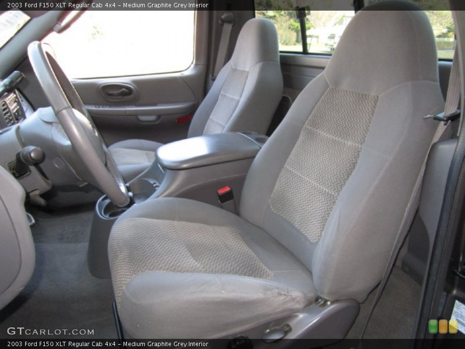 Medium Graphite Grey Interior Front Seat for the 2003 Ford F150 XLT Regular Cab 4x4 #62556358