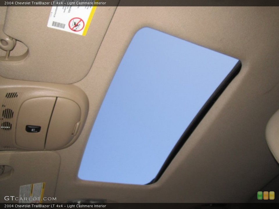 Light Cashmere Interior Sunroof for the 2004 Chevrolet TrailBlazer LT 4x4 #62556660