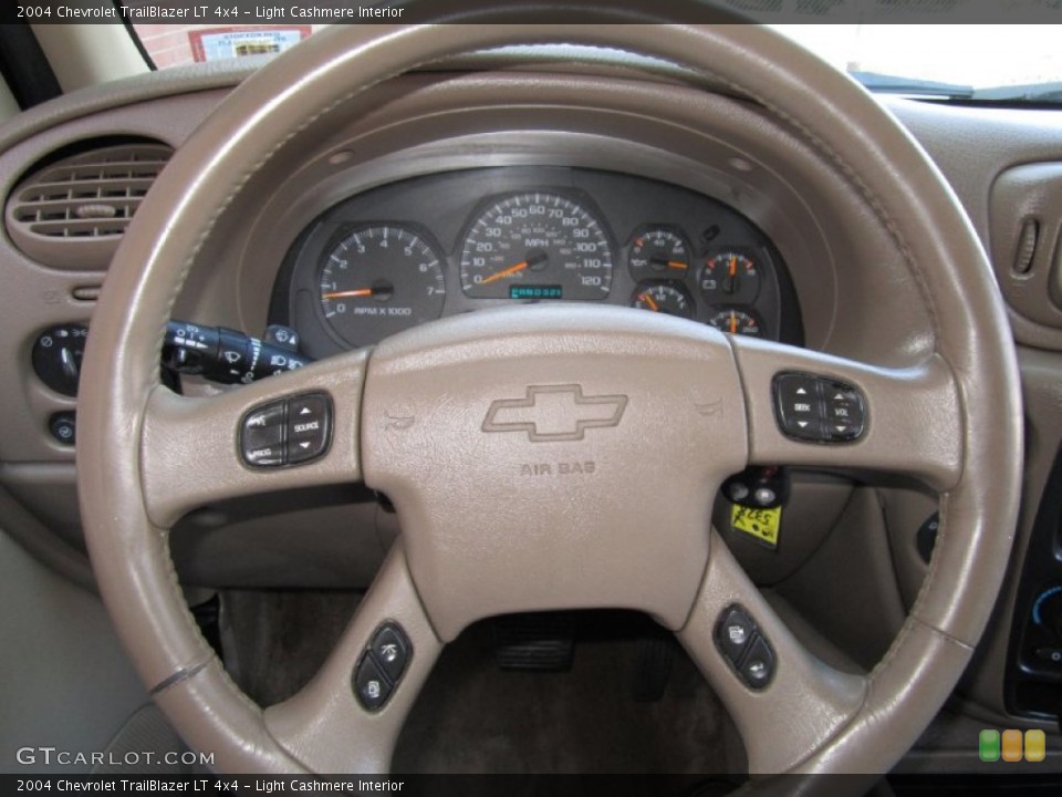 Light Cashmere Interior Steering Wheel for the 2004 Chevrolet TrailBlazer LT 4x4 #62556697