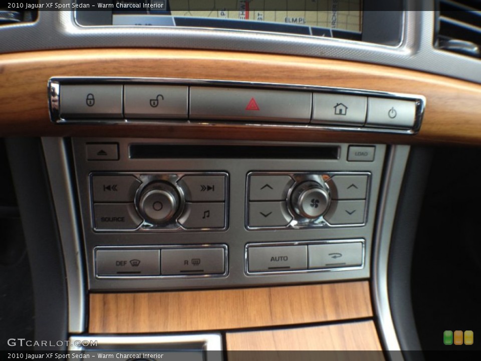 Warm Charcoal Interior Controls for the 2010 Jaguar XF Sport Sedan #62556937