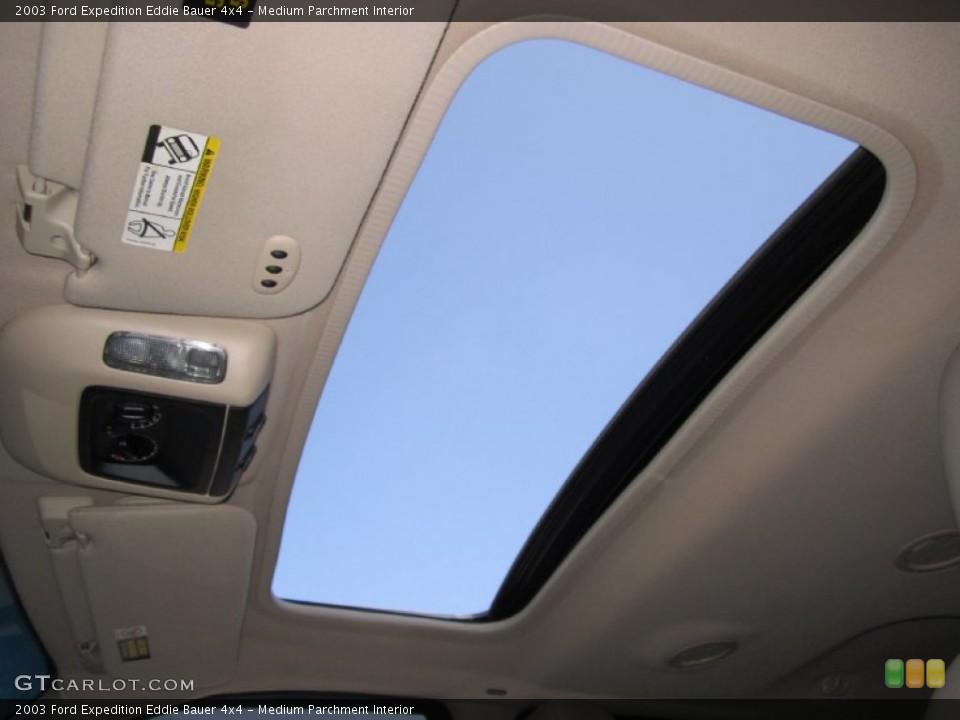 Medium Parchment Interior Sunroof for the 2003 Ford Expedition Eddie Bauer 4x4 #62556982