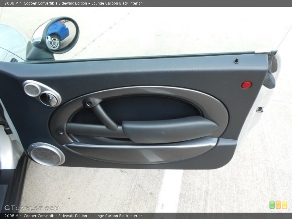 Lounge Carbon Black Interior Door Panel for the 2008 Mini Cooper Convertible Sidewalk Edition #62557954