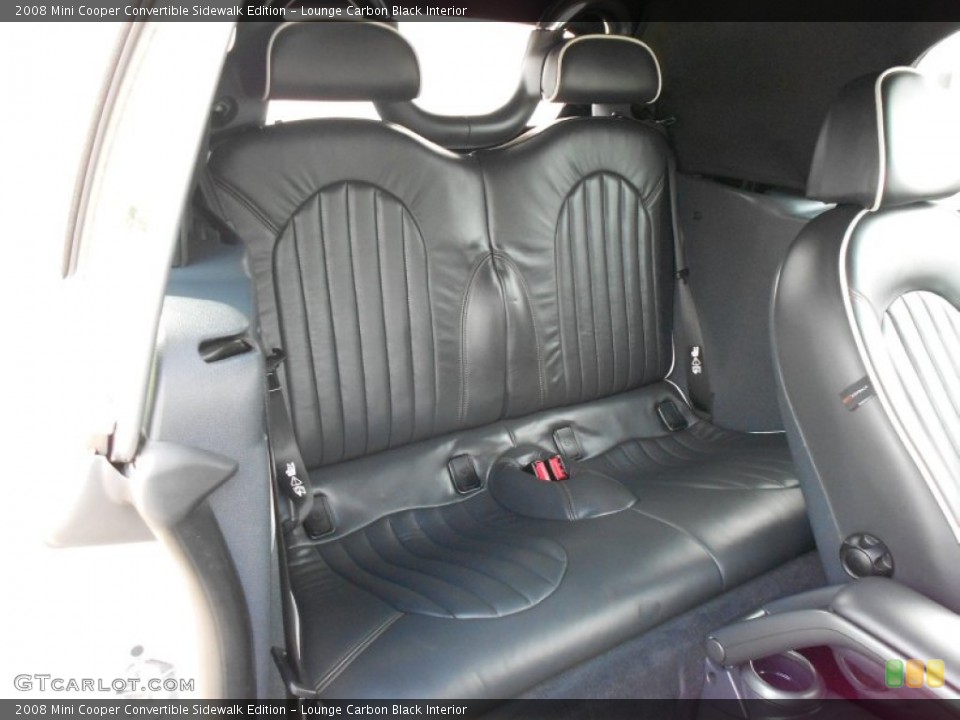 Lounge Carbon Black Interior Rear Seat for the 2008 Mini Cooper Convertible Sidewalk Edition #62557981
