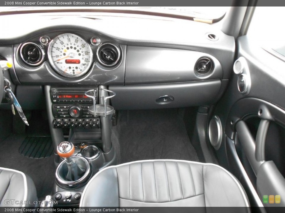 Lounge Carbon Black Interior Dashboard for the 2008 Mini Cooper Convertible Sidewalk Edition #62557990