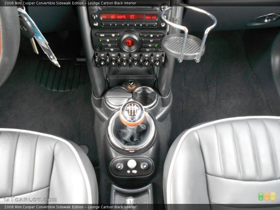 Lounge Carbon Black Interior Transmission for the 2008 Mini Cooper Convertible Sidewalk Edition #62558017