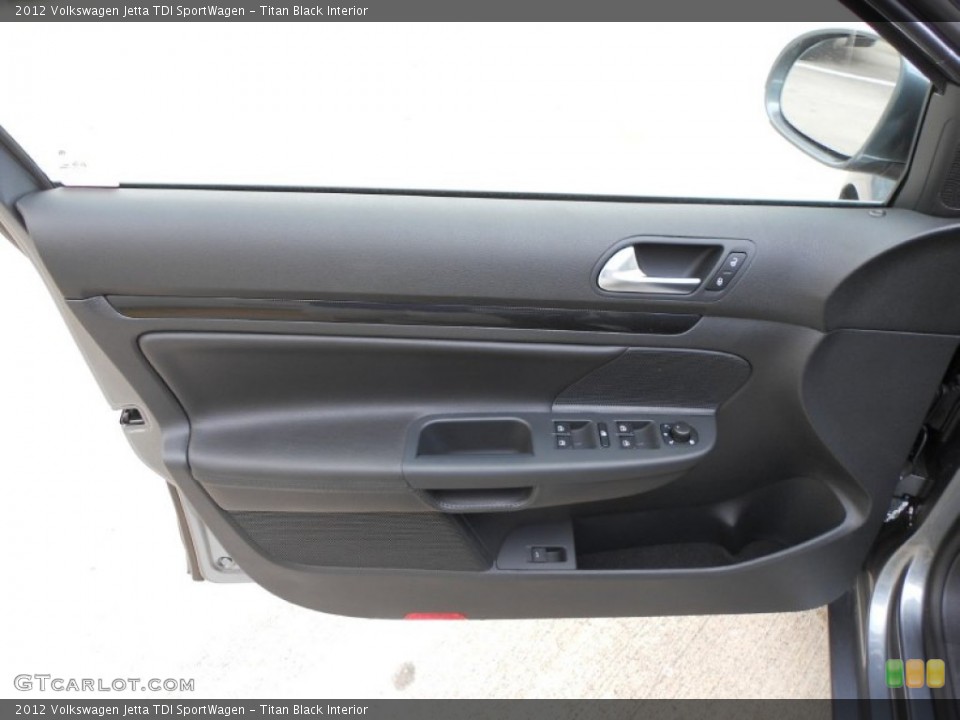 Titan Black Interior Door Panel for the 2012 Volkswagen Jetta TDI SportWagen #62558645