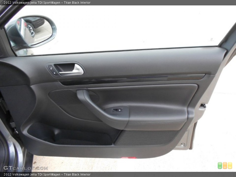 Titan Black Interior Door Panel for the 2012 Volkswagen Jetta TDI SportWagen #62558665
