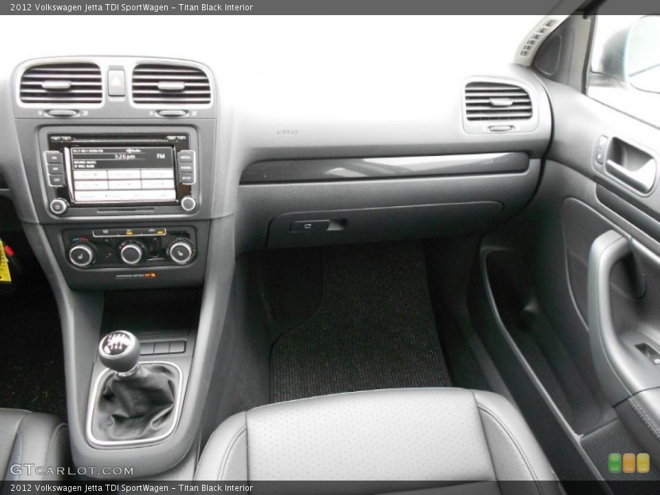 Titan Black Interior Dashboard for the 2012 Volkswagen Jetta TDI SportWagen #62558692