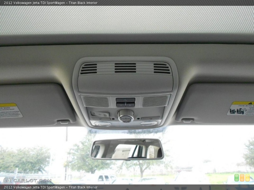 Titan Black Interior Controls for the 2012 Volkswagen Jetta TDI SportWagen #62558727