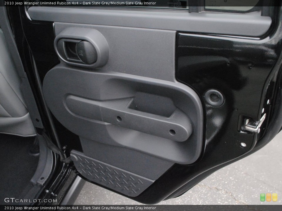 Dark Slate Gray/Medium Slate Gray Interior Door Panel for the 2010 Jeep Wrangler Unlimited Rubicon 4x4 #62558842