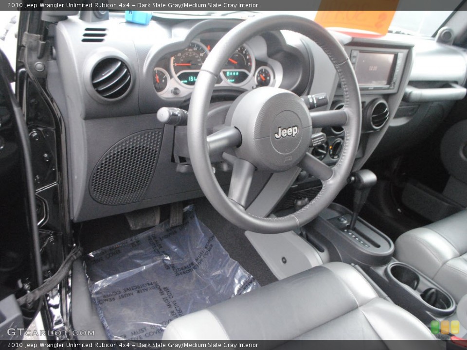 Dark Slate Gray/Medium Slate Gray Interior Photo for the 2010 Jeep Wrangler Unlimited Rubicon 4x4 #62558917