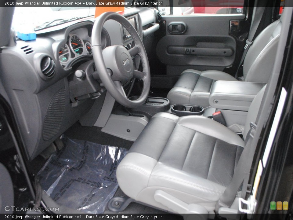 Dark Slate Gray/Medium Slate Gray Interior Prime Interior for the 2010 Jeep Wrangler Unlimited Rubicon 4x4 #62558923