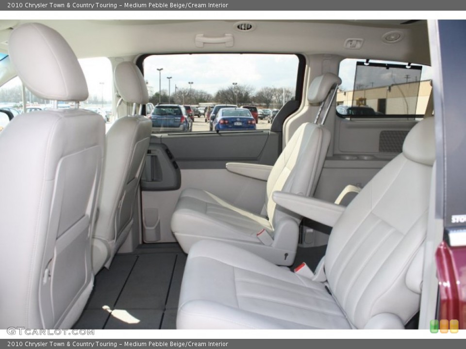 Medium Pebble Beige/Cream Interior Rear Seat for the 2010 Chrysler Town & Country Touring #62564584