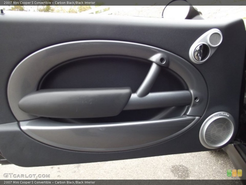 Carbon Black/Black Interior Door Panel for the 2007 Mini Cooper S Convertible #62564815