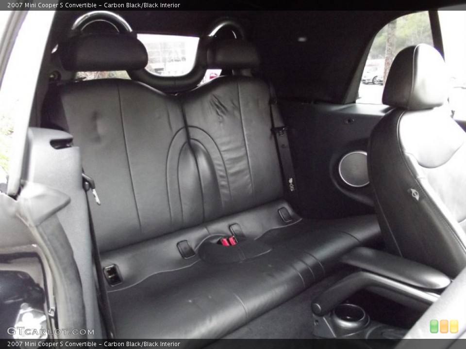 Carbon Black/Black Interior Rear Seat for the 2007 Mini Cooper S Convertible #62564866