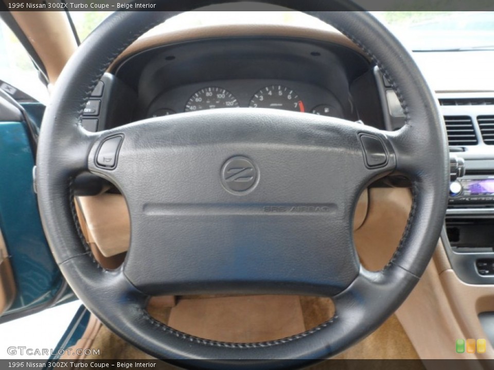 Beige Interior Steering Wheel for the 1996 Nissan 300ZX Turbo Coupe #62566912