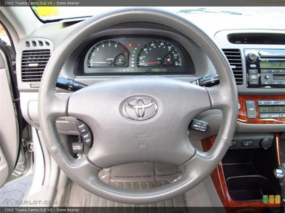 Stone Interior Steering Wheel for the 2002 Toyota Camry XLE V6 #62568565
