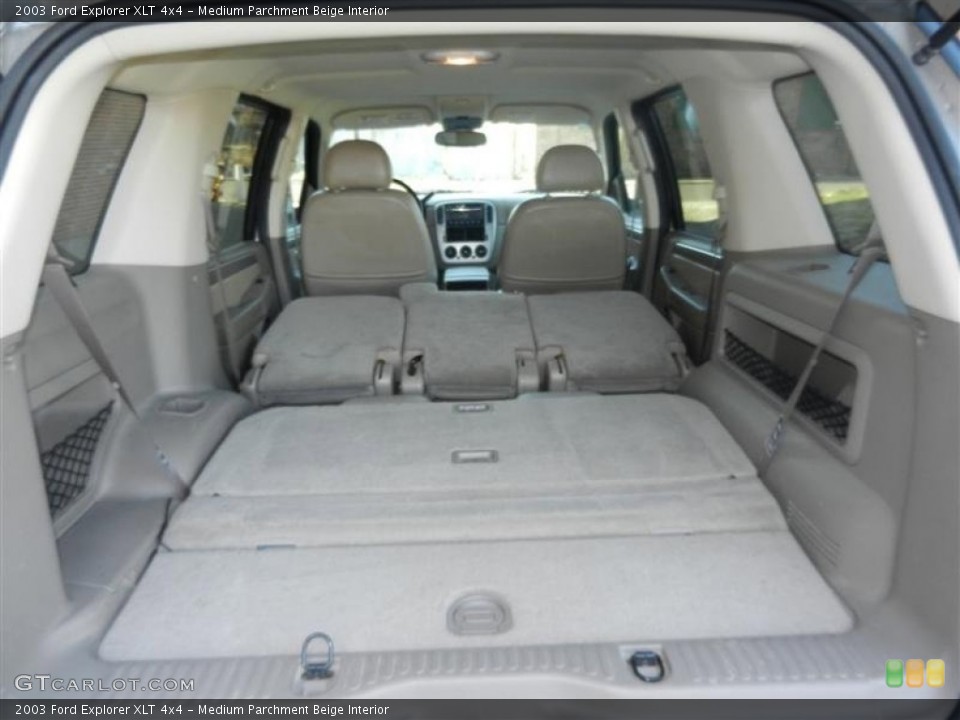 Medium Parchment Beige Interior Trunk for the 2003 Ford Explorer XLT 4x4 #62569088