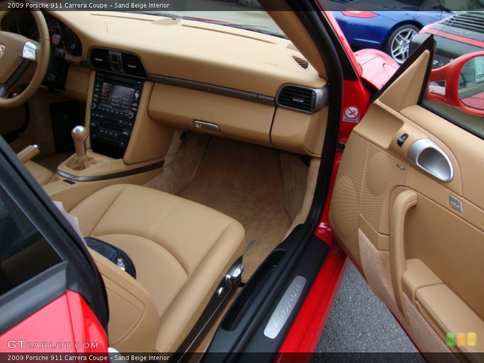 Sand Beige Interior Photo for the 2009 Porsche 911 Carrera Coupe #62570722