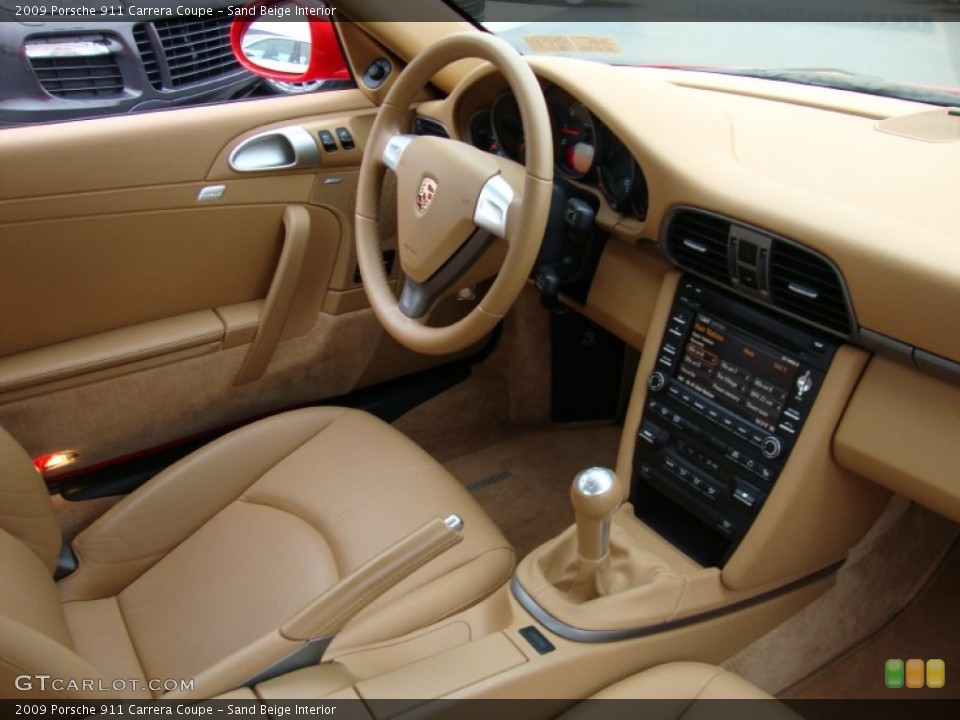 Sand Beige Interior Photo for the 2009 Porsche 911 Carrera Coupe #62570728