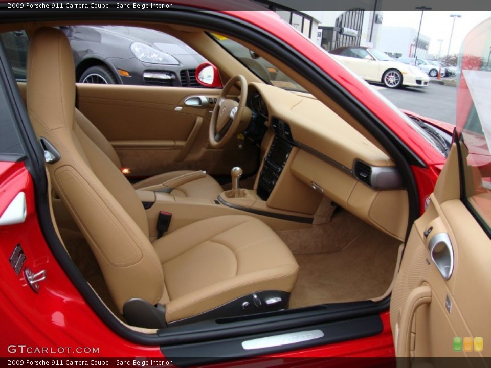 Sand Beige Interior Photo for the 2009 Porsche 911 Carrera Coupe #62570737