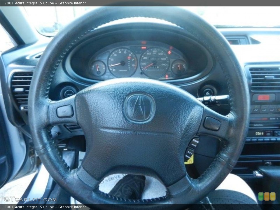 Graphite Interior Steering Wheel for the 2001 Acura Integra LS Coupe #62571523