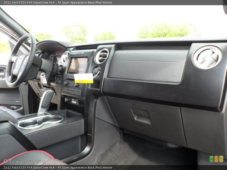 FX Sport Appearance Black/Red Interior Dashboard for the 2012 Ford F150 FX4 SuperCrew 4x4 #62573914