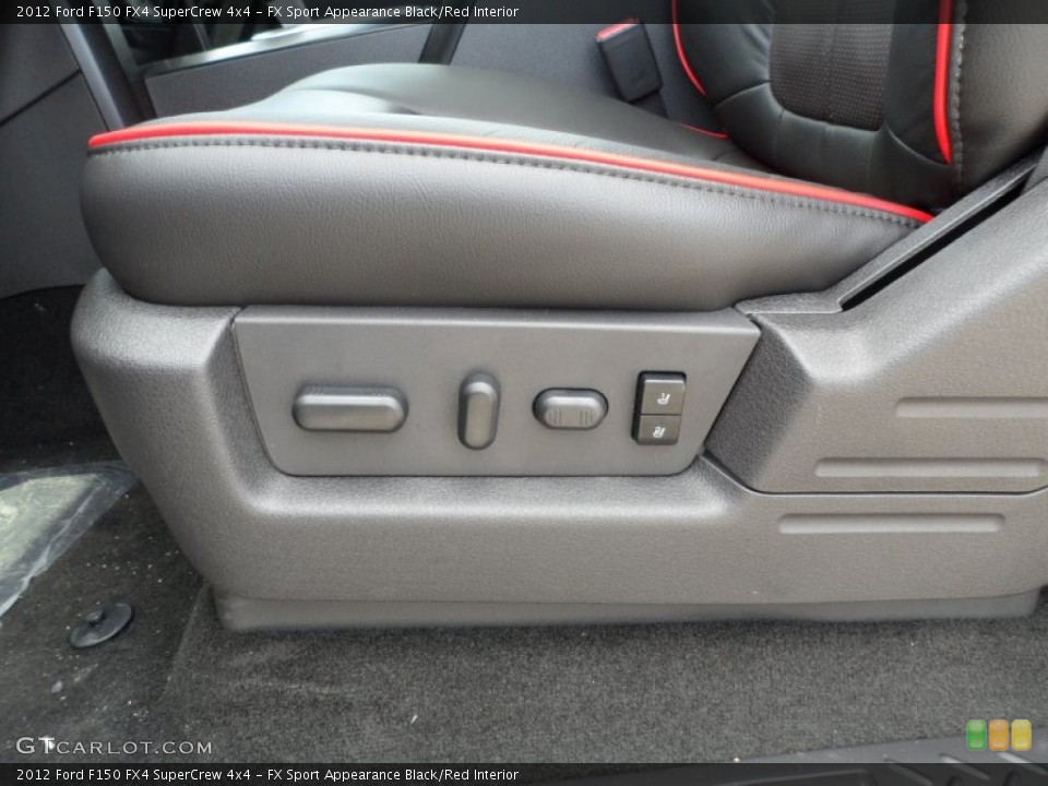 FX Sport Appearance Black/Red Interior Controls for the 2012 Ford F150 FX4 SuperCrew 4x4 #62573973
