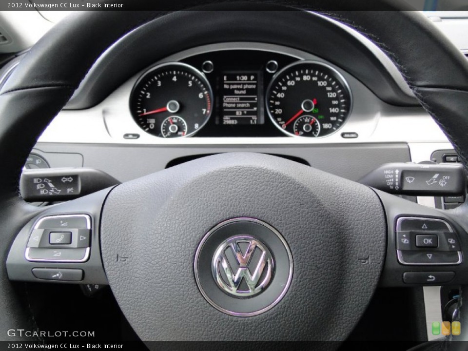Black Interior Steering Wheel for the 2012 Volkswagen CC Lux #62575368
