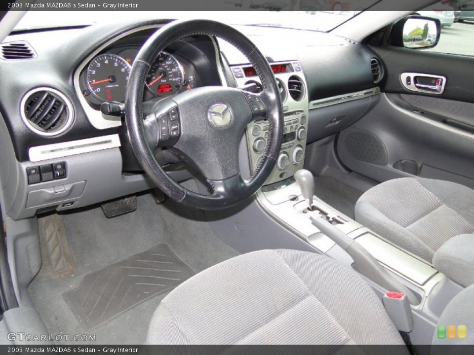 Gray Interior Photo for the 2003 Mazda MAZDA6 s Sedan #62577118