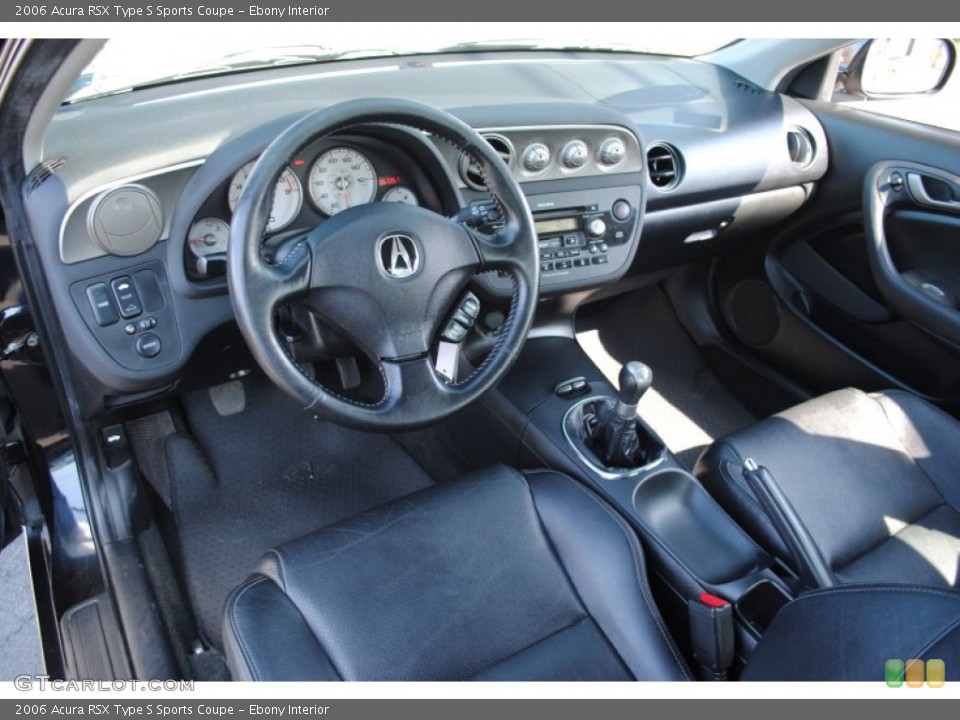 Ebony Interior Prime Interior for the 2006 Acura RSX Type S Sports Coupe #62578126