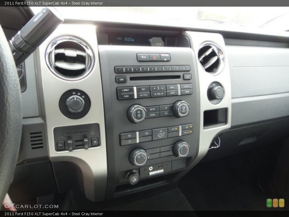 Steel Gray Interior Controls for the 2011 Ford F150 XLT SuperCab 4x4 #62578273