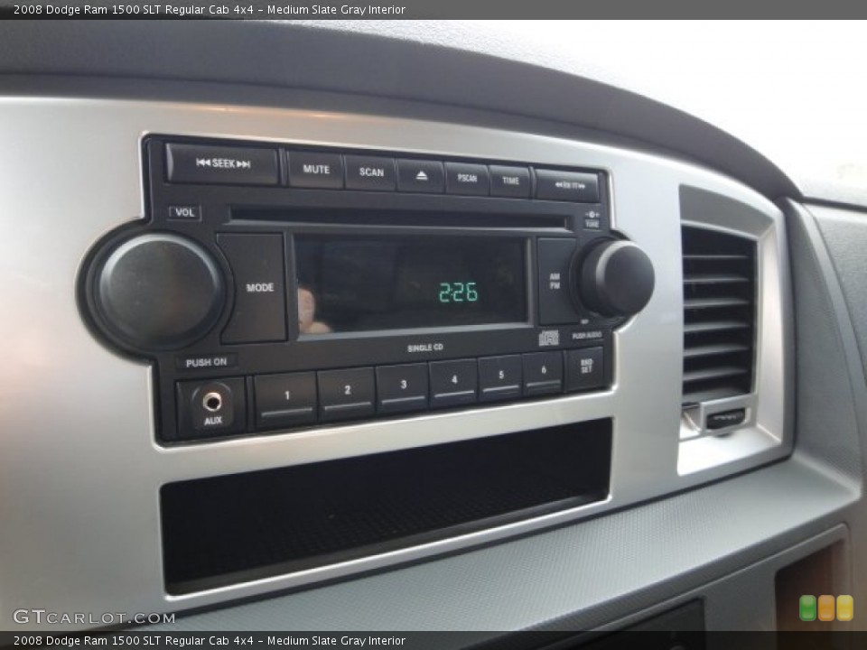 Medium Slate Gray Interior Audio System for the 2008 Dodge Ram 1500 SLT Regular Cab 4x4 #62581669