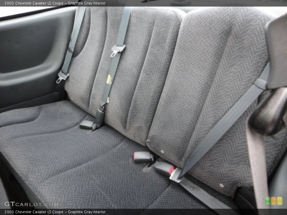 Graphite Gray Interior Rear Seat for the 2003 Chevrolet Cavalier LS Coupe #62582410