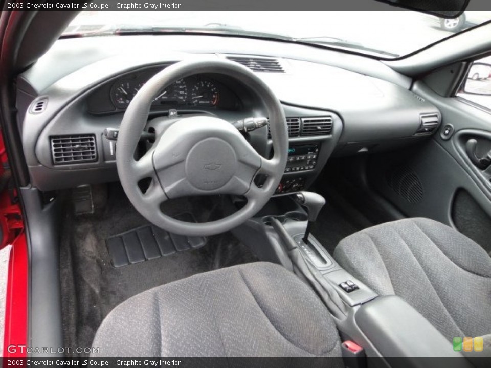 Graphite Gray Interior Prime Interior for the 2003 Chevrolet Cavalier LS Coupe #62582416