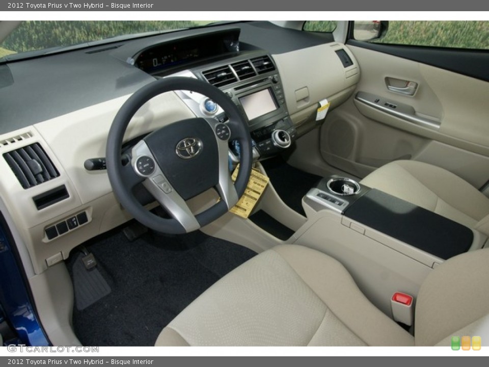 Bisque Interior Prime Interior for the 2012 Toyota Prius v Two Hybrid #62582459
