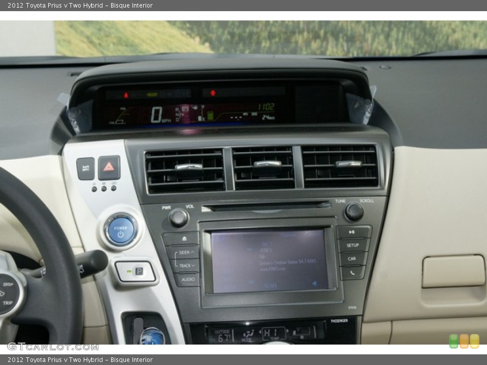 Bisque Interior Controls for the 2012 Toyota Prius v Two Hybrid #62582519