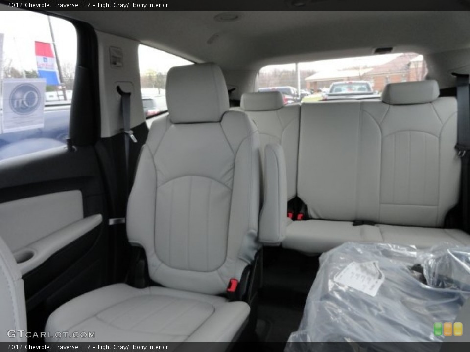 Light Gray/Ebony Interior Rear Seat for the 2012 Chevrolet Traverse LTZ #62585601