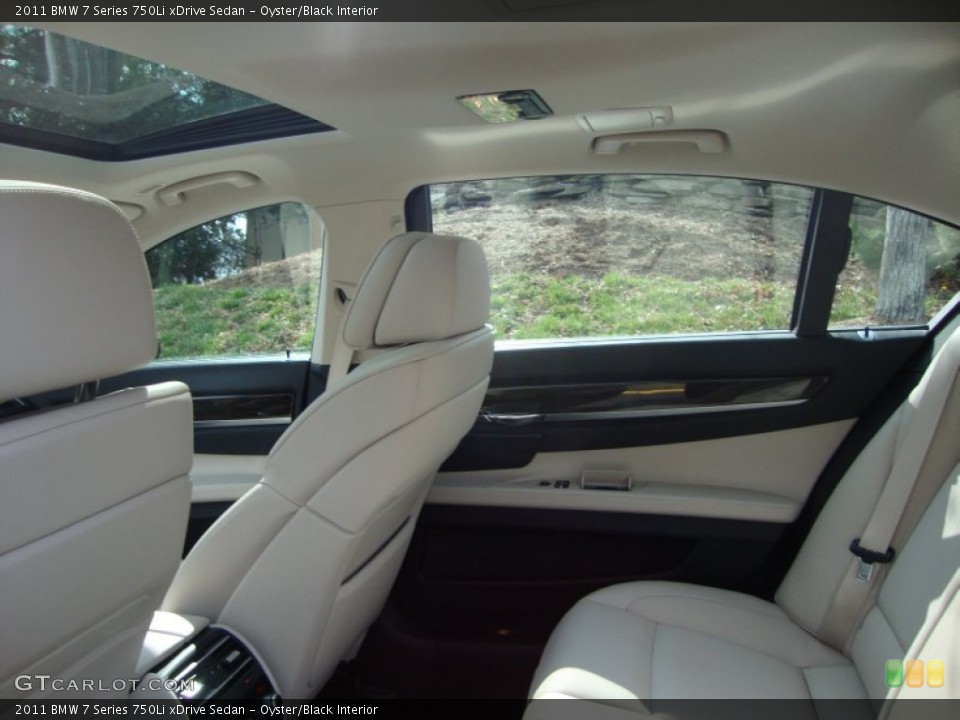 Oyster/Black Interior Photo for the 2011 BMW 7 Series 750Li xDrive Sedan #62588862