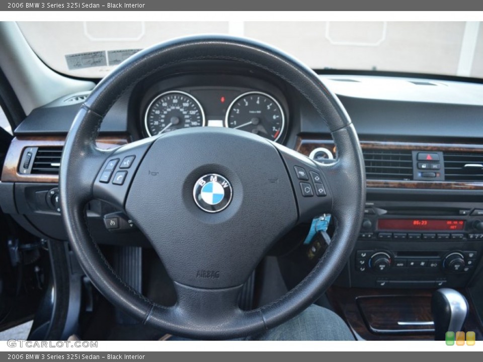 Black Interior Steering Wheel for the 2006 BMW 3 Series 325i Sedan #62588988